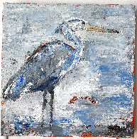 Egret 2020 12x12 Original Painting by Janet Swahn - 1 Egret 2020 12x12 Original Painting by Janet Swahn - 1