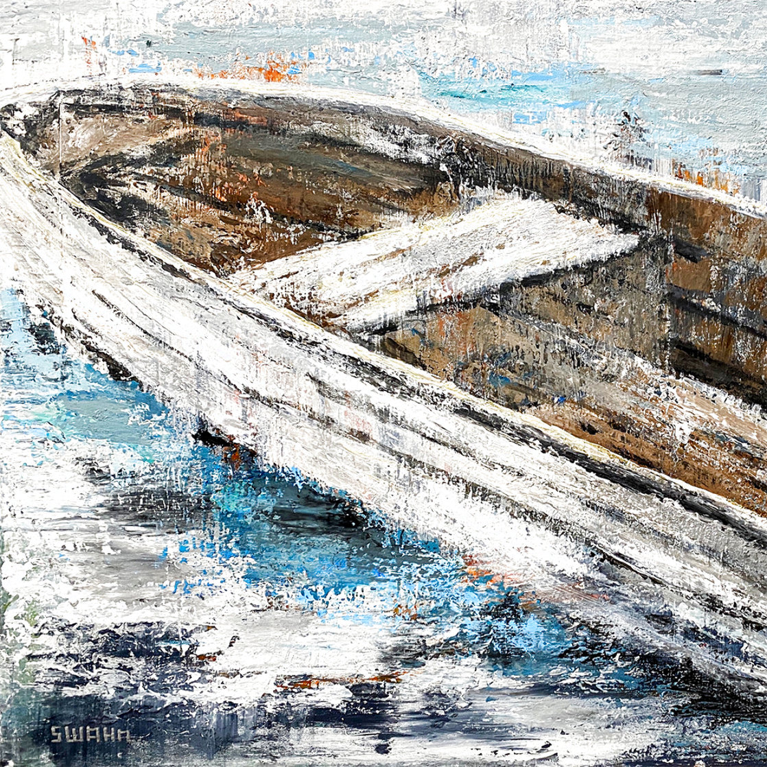 Oconee Boat 24x36 2021 Original Painting by Janet Swahn