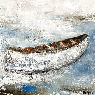 Boat Series 24x20 2021 Original Painting by Janet Swahn - 1 Boat Series 24x20 2021 Original Painting by Janet Swahn - 1