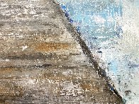 Dock in Abstract 2021 18x24 Original Painting by Janet Swahn - 2