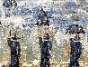 Everyman Umbrella Men 2021 20x48 Huge Original Painting by Janet Swahn - 2