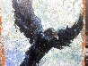 Raven in Flight 2024 58x31 Original Painting by Janet Swahn - 2