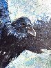 Raven in Flight 2024 58x31 Original Painting by Janet Swahn - 4