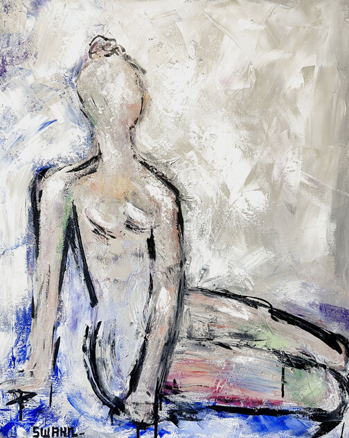 Grace 2026 24x20 - Mixed Media and Acrylic on Canvas by Janet Swahn