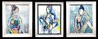 Echoes of Self 3 Piece Suite 2025 24x20  Framed Mixed Media and Acrylic on Canvas Original Painting by Janet Swahn - 0