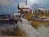 Sea Side 1972 45x33 Huge Original Painting by Albert Swayhoover - 5