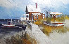 Sea Side 1972 45x33 Huge Original Painting by Albert Swayhoover - 0