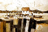Bayside Dock 1967 24x36 - Early Original Painting by Albert Swayhoover - 0