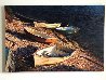 Sunlit Cove 40x60  Huge Original Painting by Tom Swimm - 1