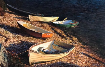 Sunlit Cove 40x60 Super Huge Original Painting - Tom Swimm Sunlit Cove 40x60 Super Huge Original Painting - Tom Swimm