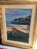 Cascais Sunset 1994 39x31 Original Painting by Tom Swimm - 1