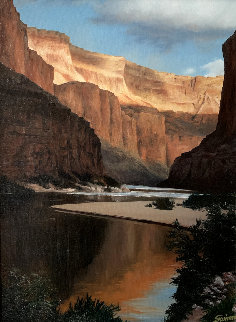 Grand Canyon 1980 23x29 - Arizona  Original Painting - Tom Swimm