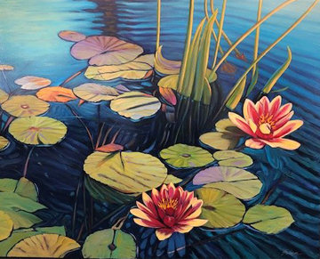 Floating Colors 2019 36x48 Super Huge Original Painting - Tom Swimm Floating Colors 2019 36x48 Super Huge Original Painting - Tom Swimm