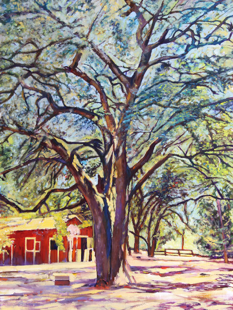 Sonoma Oak 2019 40x30 Huge - California  Original Painting by Tom Swimm