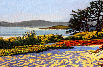 Carmel Memories 2020 33x45 Original Painting - Tom Swimm Carmel Memories 2020 33x45 Original Painting - Tom Swimm