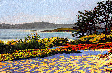 Carmel Memories 2020 33x45 Huge - California Original Painting - Tom Swimm