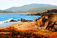 Moonstone Beach 2018 24x36 San Diego, California  Original Painting by Tom Swimm - 0