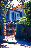 Dream Villa 1996 40x30 Huge Original Painting by Tom Swimm - 0