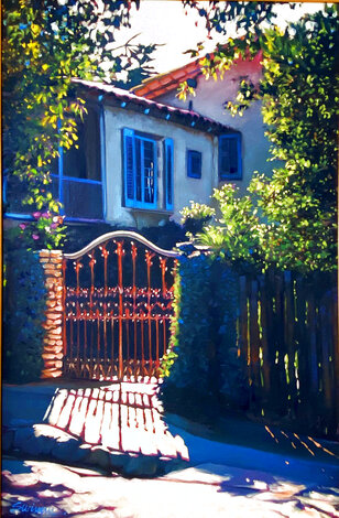 Dream Villa 1996 40x30 Huge - France Original Painting - Tom Swimm