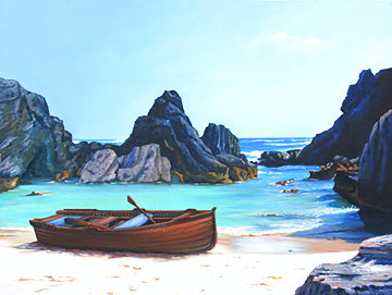 Guardians of the Cove 2007 40x50 Super Huge La Jolla Original Painting - Tom Swimm Guardians of the Cove 2007 40x50 Super Huge La Jolla Original Painting - Tom Swimm