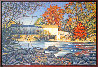 Autumn River Reflections 2021 26x38 Original Painting by Tom Swimm - 1