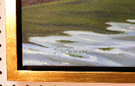 Canoe Reflections 2022 18x22 Original Painting by Tom Swimm - 3