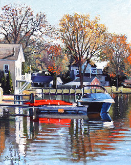 Essex Afternoon 2021 25x21 - Maine Original Painting - Tom Swimm Essex Afternoon 2021 25x21 - Maine Original Painting - Tom Swimm