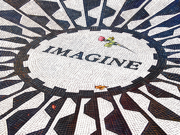 Imagine AP 2021 - Huge - New York City, Central Park - John Lennon - NYC Limited Edition Print by Tom Swimm