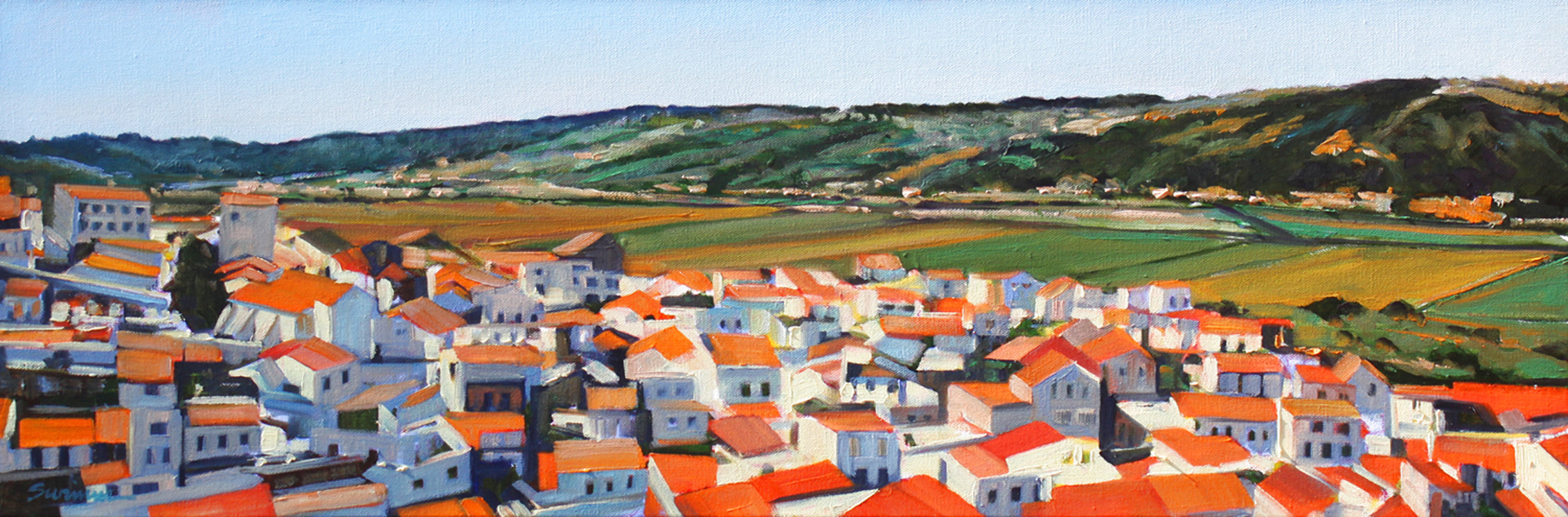 Village in the Sun 2023 Oil on Canvas by Tom Swimm - For Sale on Art ...