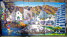 Orange County California Triptych 48x72 - Huge Mural Size Original Painting by Tom Swimm - 1