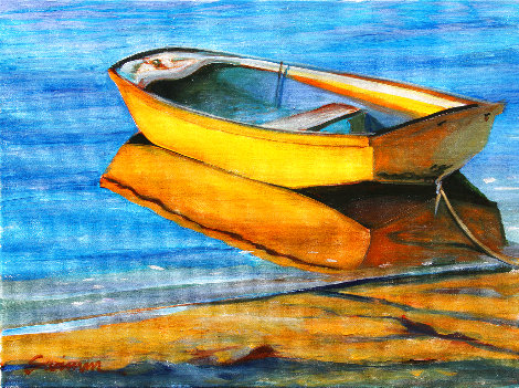Newport Shore 17x21 - Rhode Island Original Painting - Tom Swimm