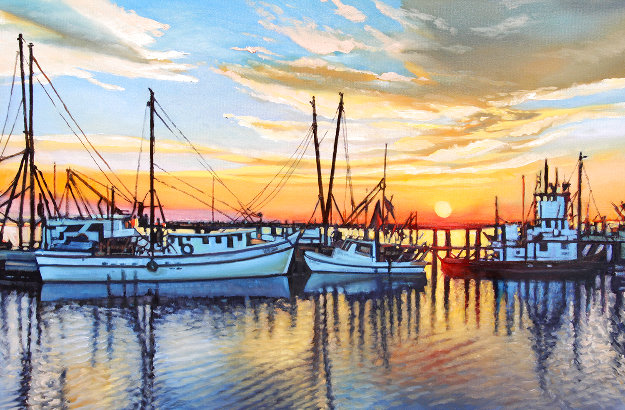 September Sunset 2021 Oil on Canvas by Tom Swimm - For Sale on Art ...