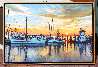 September Sunset 2021 26x38 - Maine Original Painting by Tom Swimm - 1