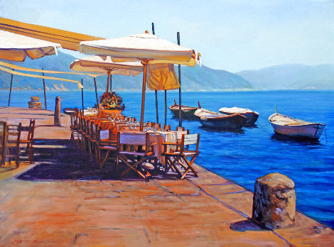 Mediterranean Memories 2010 30x40 - Huge - Italy Original Painting - Tom Swimm
