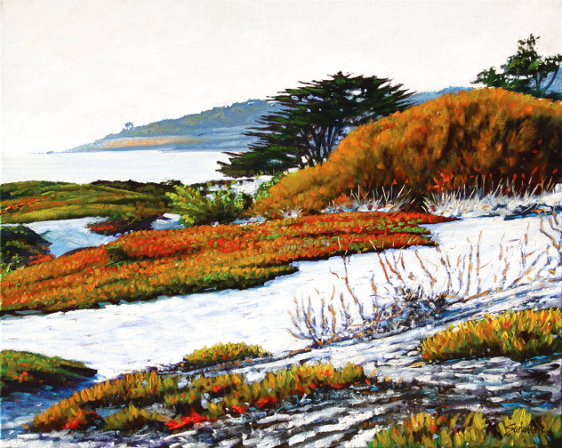 Colors of Carmel 2017 39x39 - California - Near Pebble Beach - Golf Original Painting by Tom Swimm