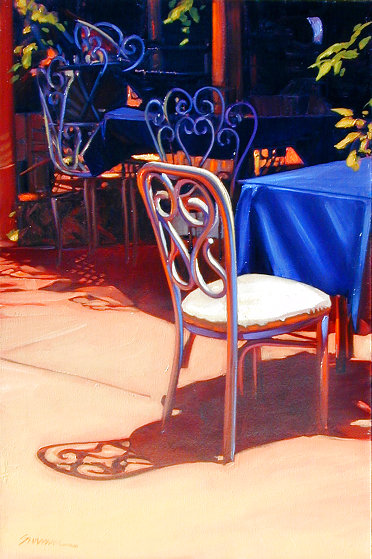 Carmel Cafe 2016 Oil on Canvas by Tom Swimm - For Sale on Art Brokerage