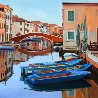 Canale Vena Reflections 2011 36x36 Venice, Italy Original Painting by Tom Swimm - 0