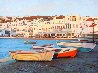 Last Light in Myknonos 2015 30x40 Original Painting by Tom Swimm - 0 Last Light in Myknonos 2015 30x40 Original Painting by Tom Swimm - 0