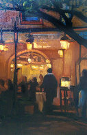 Night At the Bistro 2008 22x26 Original Painting by Tom Swimm - 0 Night At the Bistro 2008 22x26 Original Painting by Tom Swimm - 0