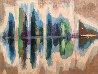 Canoe Lake Series (Set of 5) Original Painting by Kurt Swinghammer - 1