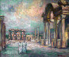 Night Lights in Ephesus 1996 Original Painting by Edward Tabachnik - 0 Night Lights in Ephesus 1996 Original Painting by Edward Tabachnik - 0