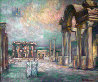 Night Lights in Ephesus 1996 32x38 Original Painting by Edward Tabachnik - 0