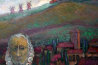 Ghastly Castle, Don Quixote Country with Self-portrait 1997 28x32 Original Painting by Edward Tabachnik - 1