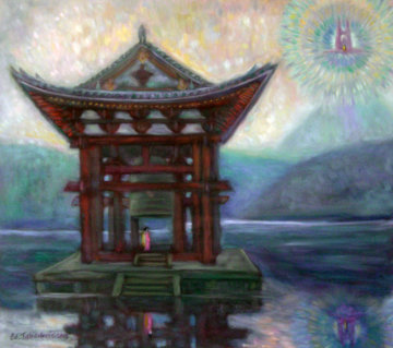 Great Bell 2008 Original Painting - Edward Tabachnik