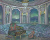 Concert in Hermitage Theater 31x40 - Moscow Russia Original Painting by Edward Tabachnik - 0