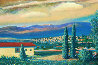 Santa Fe Sunset 2006 24x36 - New Mexico Original Painting by Jeff Tabor - 2