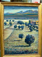 Tierra Contenta (Happy Land) 2012 46x35 Super Huge Original Painting by Jeff Tabor - 1 Tierra Contenta (Happy Land) 2012 46x35 Super Huge Original Painting by Jeff Tabor - 1