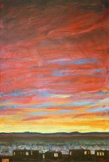 Tierra Contenta 2009 48x38 Original Painting - Jeff Tabor Tierra Contenta 2009 48x38 Original Painting - Jeff Tabor