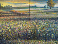 Green Hill Diptych 2003 37x49 Original Painting by Jeff Tabor - 0 Green Hill Diptych 2003 37x49 Original Painting by Jeff Tabor - 0