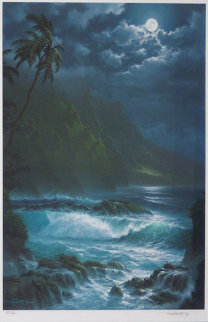 Moonlight Rhapsody Hawaii 1993 Limited Edition Print - Roy Tabora